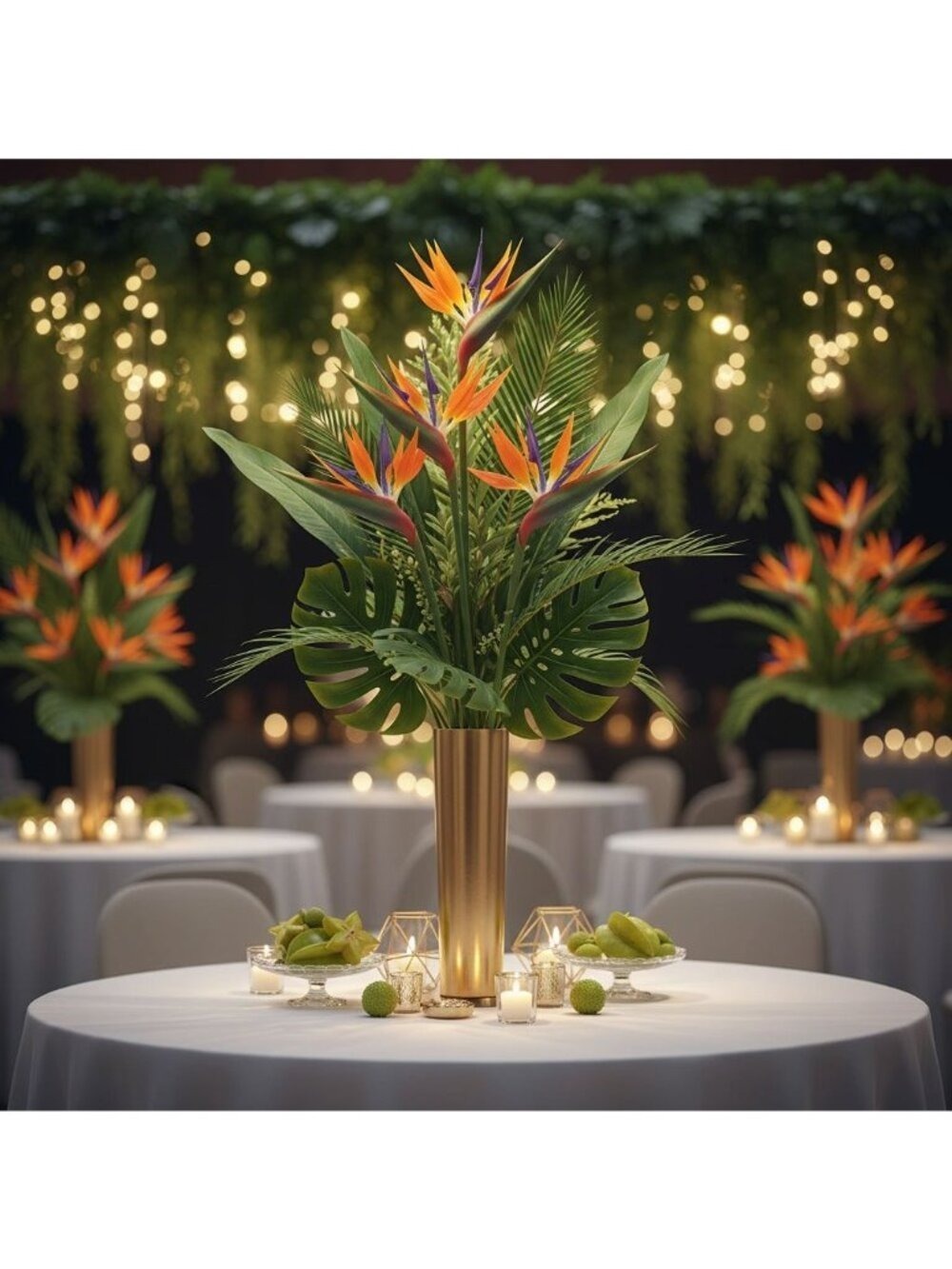 Artificial Bird of Paradise Flowers Realistic Strelitzia 3 Stem Bundle - Picture 8 of 9